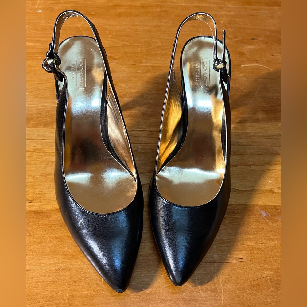 Coach slingback pumps